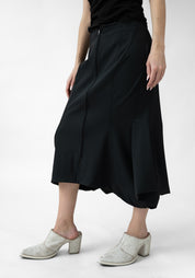 Zip Front Flared Hem Pencil Skirt - December Thieves