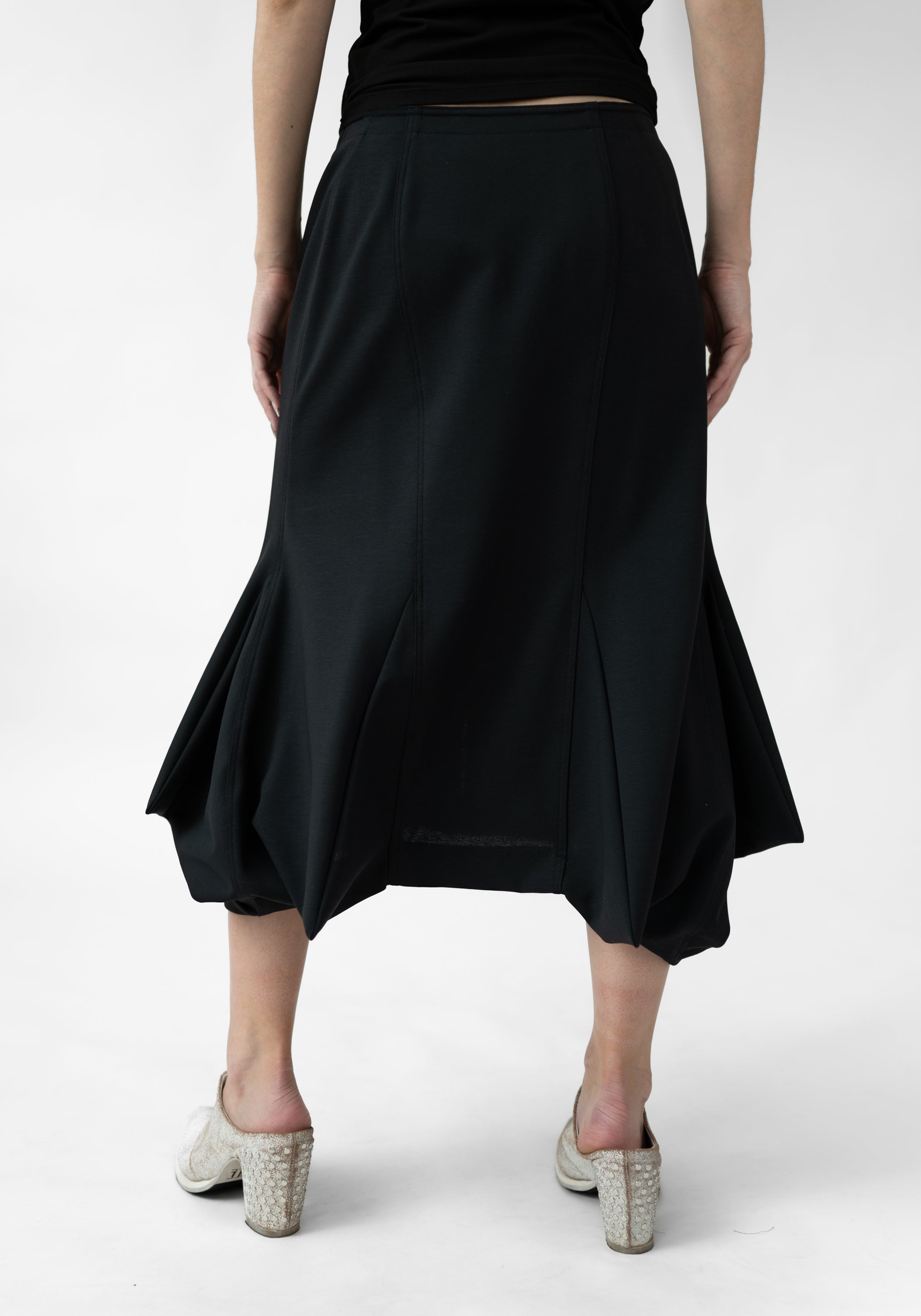 Zip Front Flared Hem Pencil Skirt - December Thieves