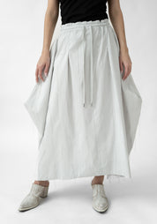 Floating Yarn Asymmetric Geometric Midi Skirt - December Thieves