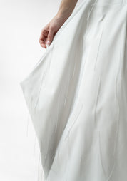 Floating Yarn Asymmetric Geometric Midi Skirt - December Thieves