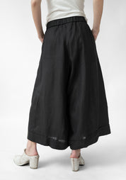 Ikano Wide Leg Pleated Linen Pants