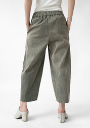 Crest Cropped Balloon Leg Pants