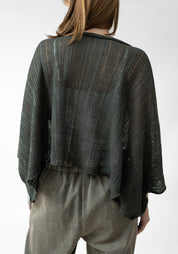 Flaxa Cropped Drop Shoulder Knit Pullover