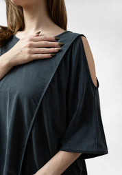 Sparta Oversized Cut Out Shoulder Top
