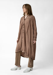 Amicca Oversized Button Front Tunic Blouse