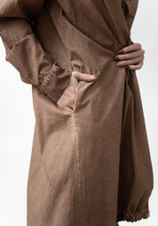 Amicca Oversized Button Front Tunic Blouse