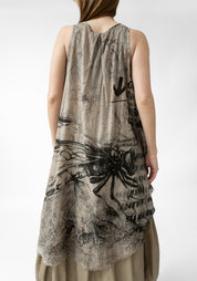 Kokina Semi-Sheer Asymmetric Sleeveless Tunic - December Thieves