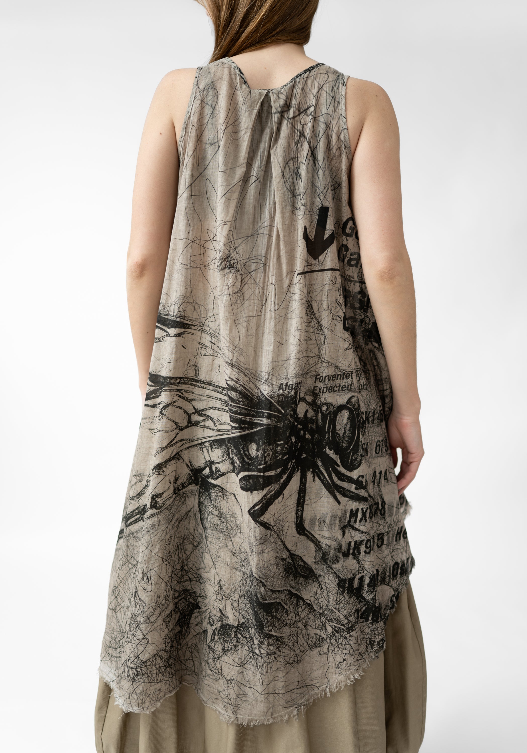 Kokina Semi-Sheer Asymmetric Sleeveless Tunic - December Thieves