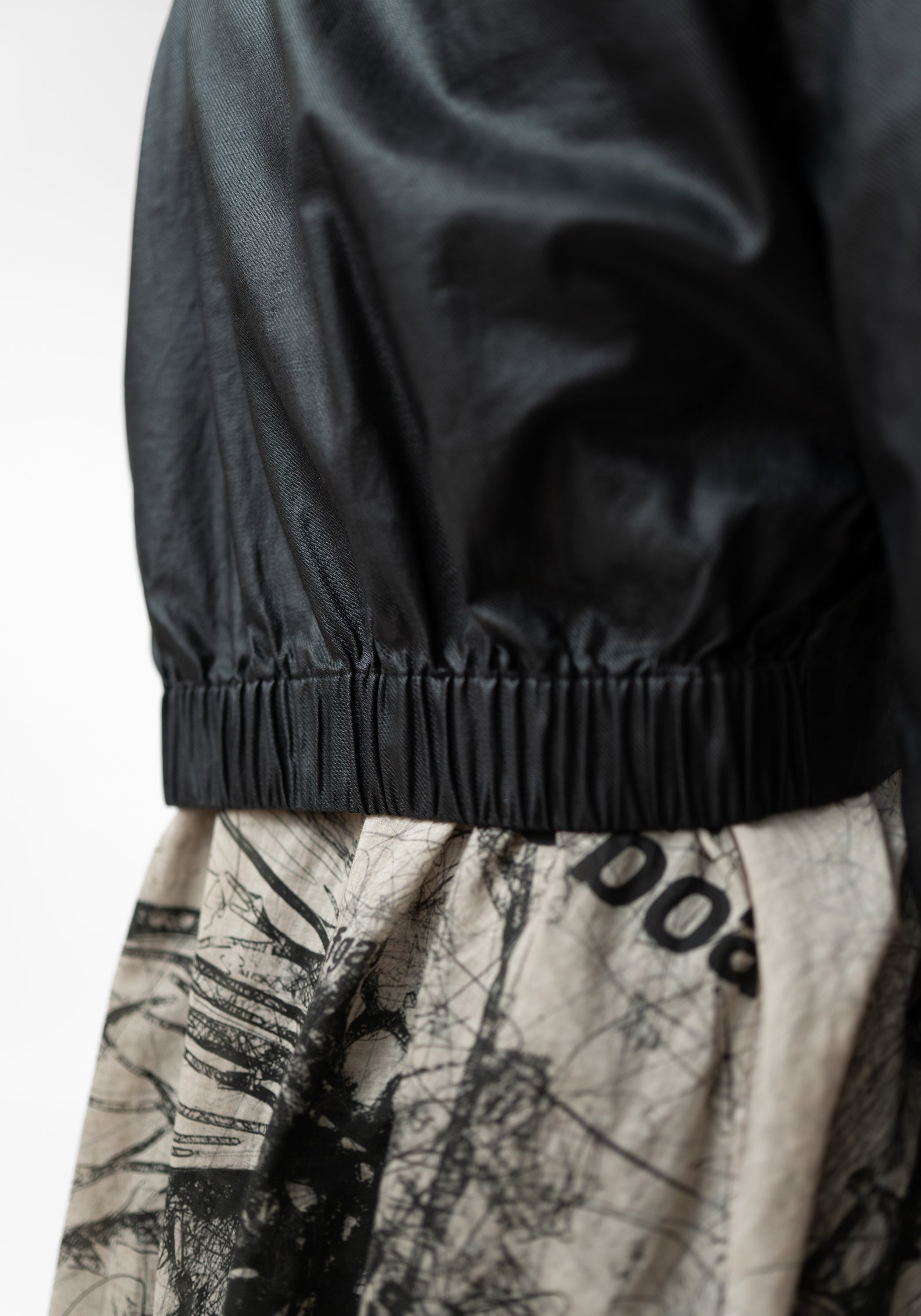 Myra Coated Cropped Button and Zip Front Jacket