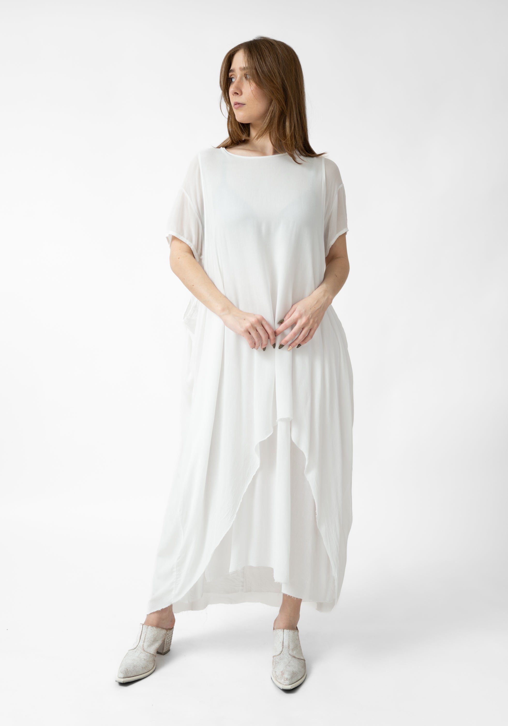Foamina Oversized Layered T-Shirt Dress