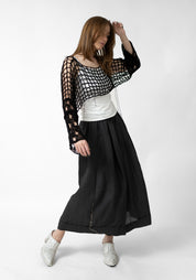 Ome Open Knit Cropped Shrug