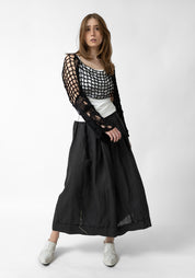 Ikano Wide Leg Pleated Linen Pants