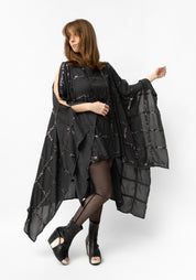 Sequin Grid Transformable Dress