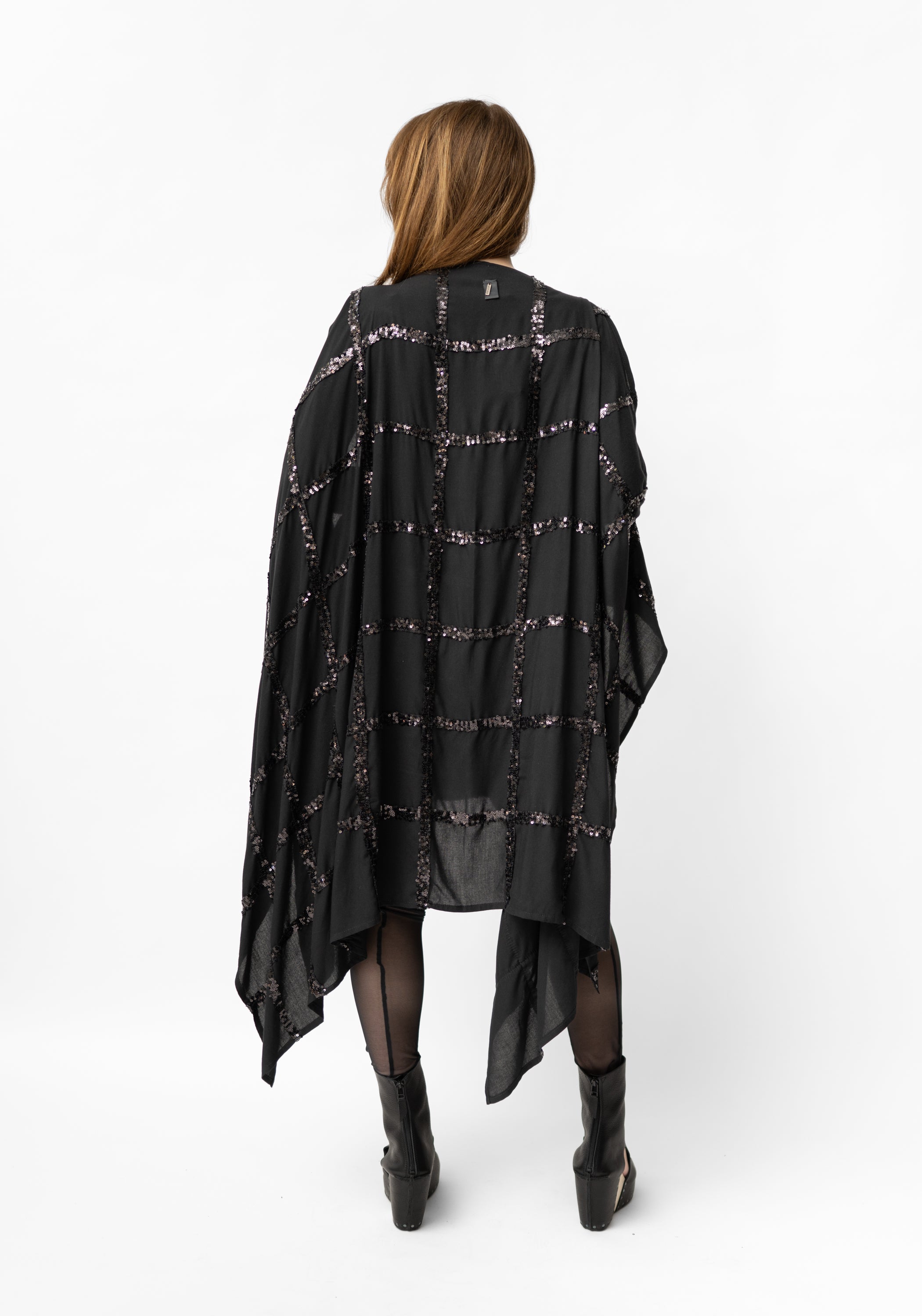 Sequin Grid Transformable Dress