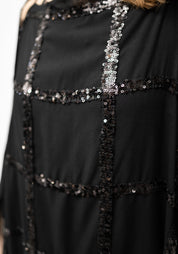 Sequin Grid Transformable Dress