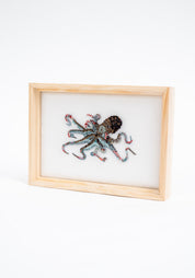 Common Octopus Framed Beaded Art | Trovelore