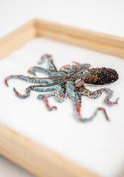 Common Octopus Framed Beaded Art | Trovelore