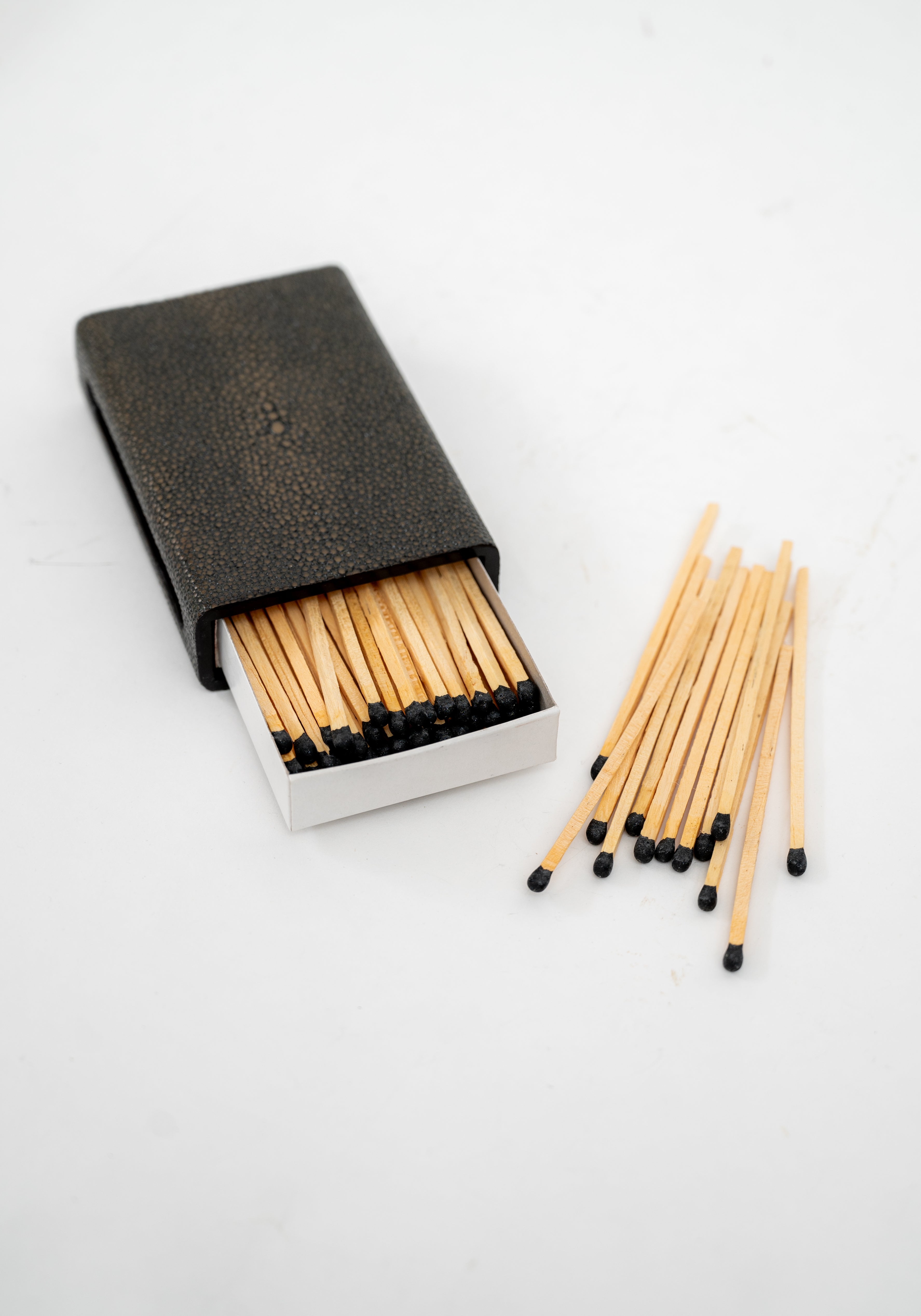 Faux Shagreen Matchbox