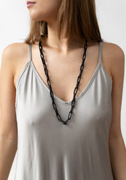 Transformable Leather Chain Necklace Set
