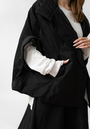 Oversized Drop Shoulder Open Front Jacket