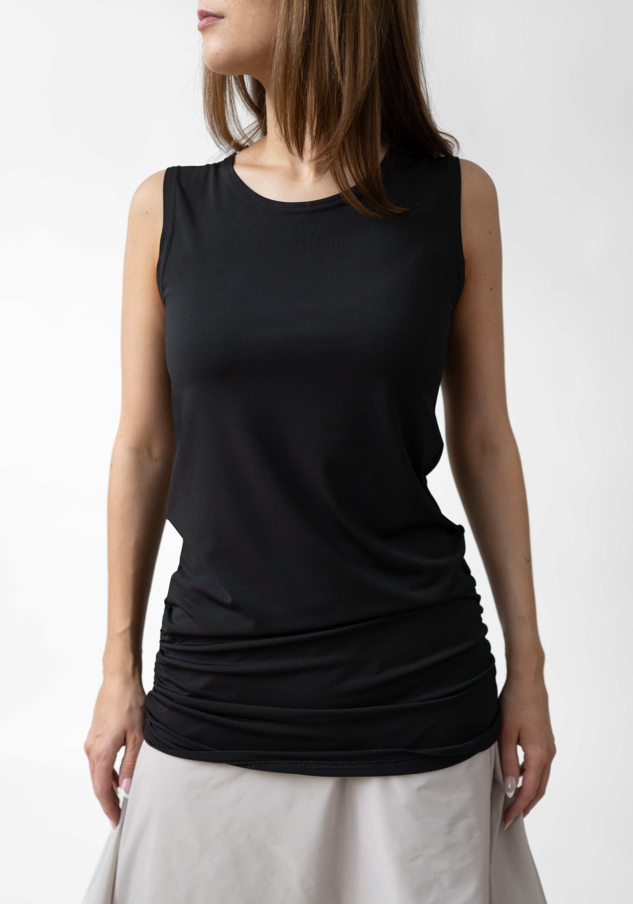 Ruche Side Jersey Tank