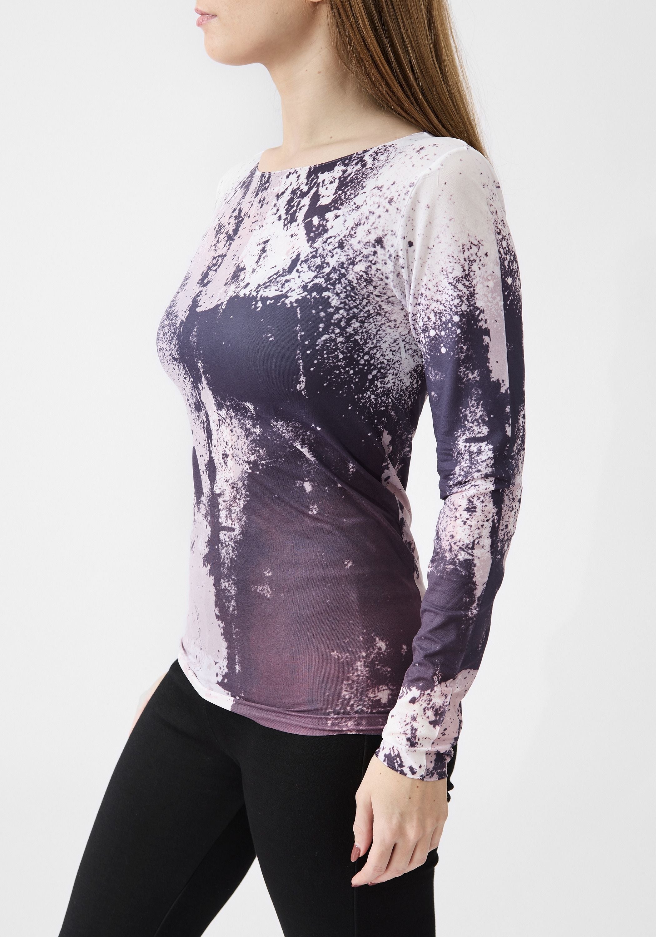 Stormy Raw Edge Second Skin Top - December Thieves