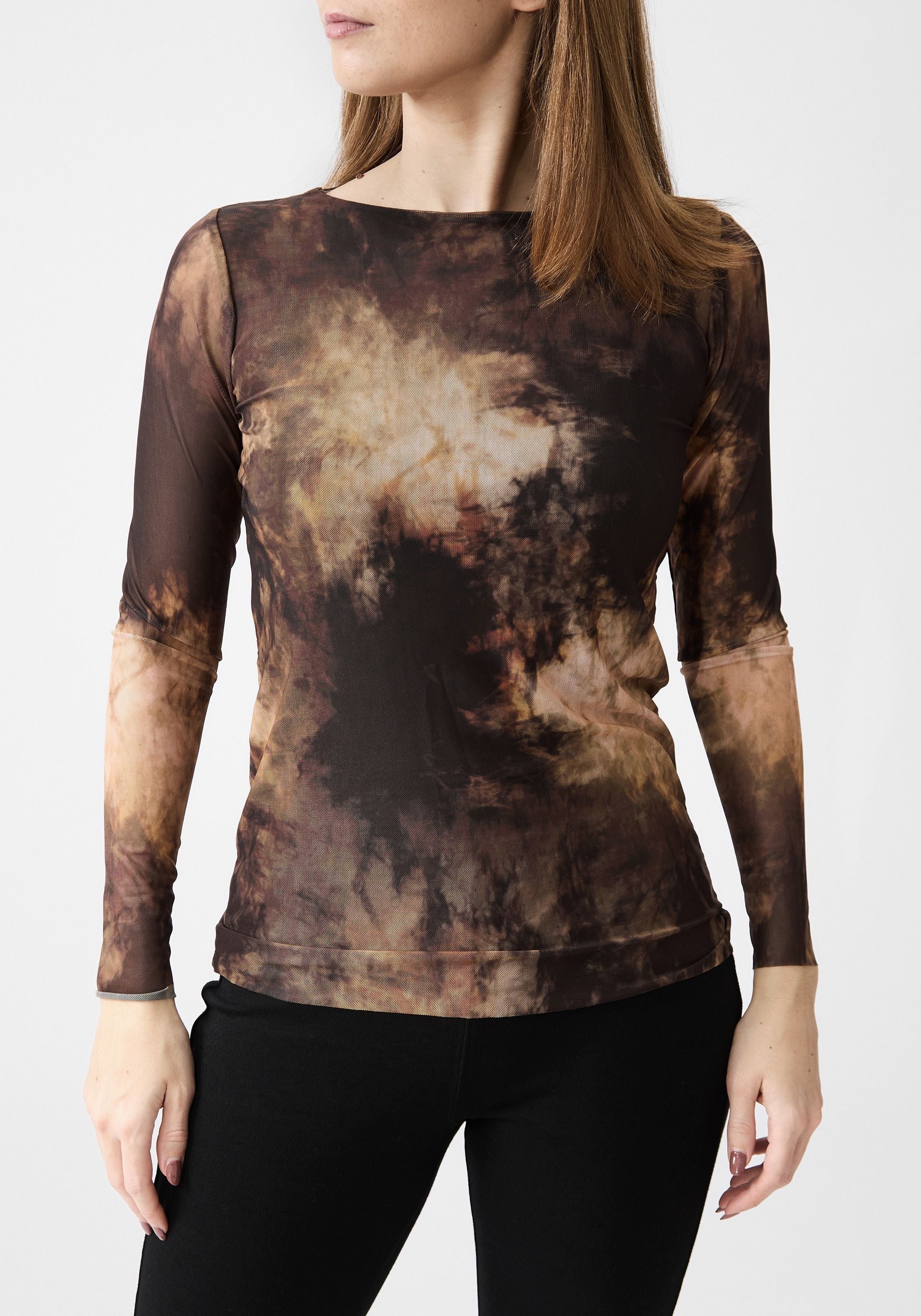 Florence Printed Double Sheer Top - December Thieves