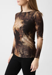 Florence Printed Double Sheer Top - December Thieves