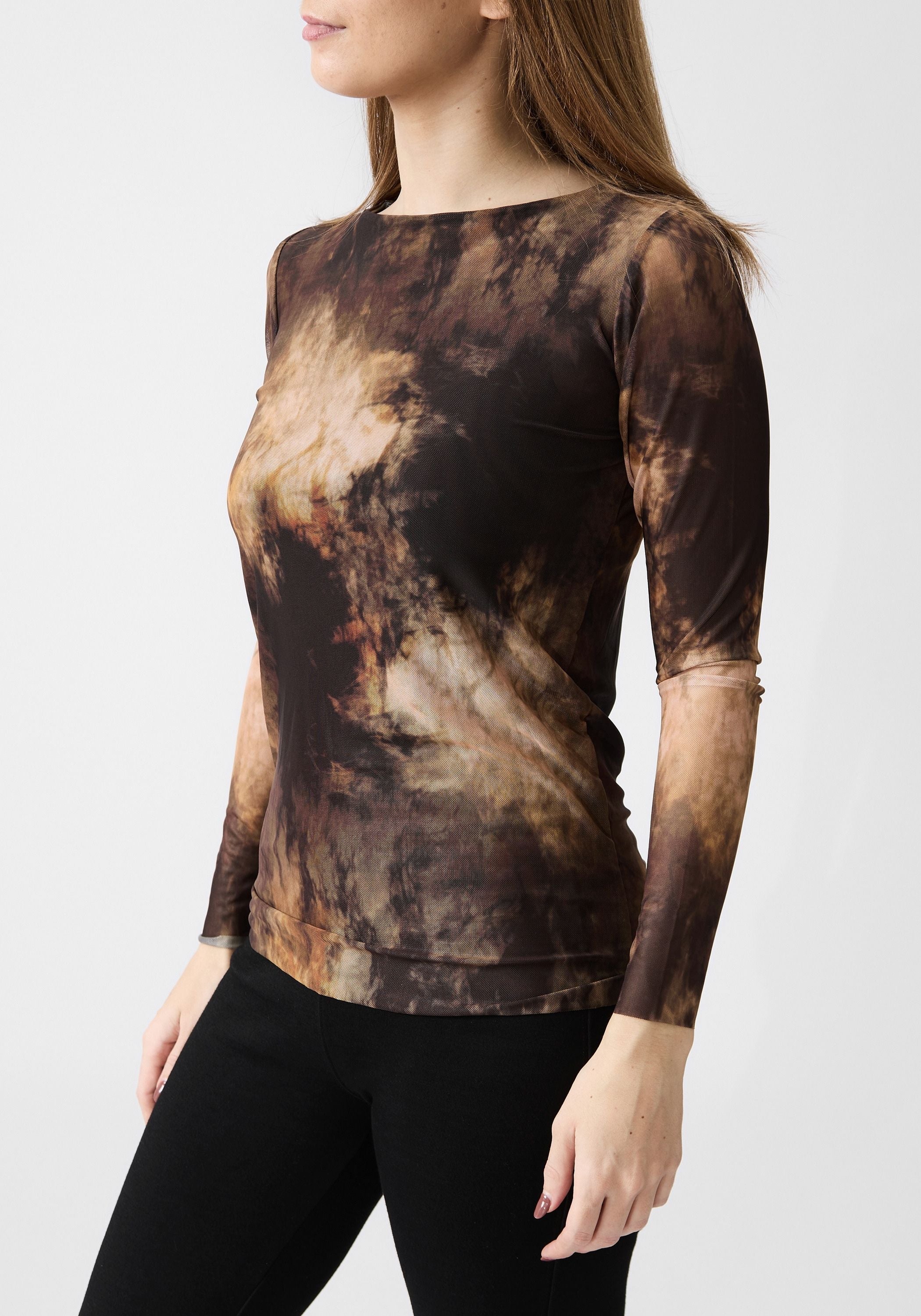 Florence Printed Double Sheer Top - December Thieves