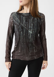 Florence Printed Double Sheer Top - December Thieves