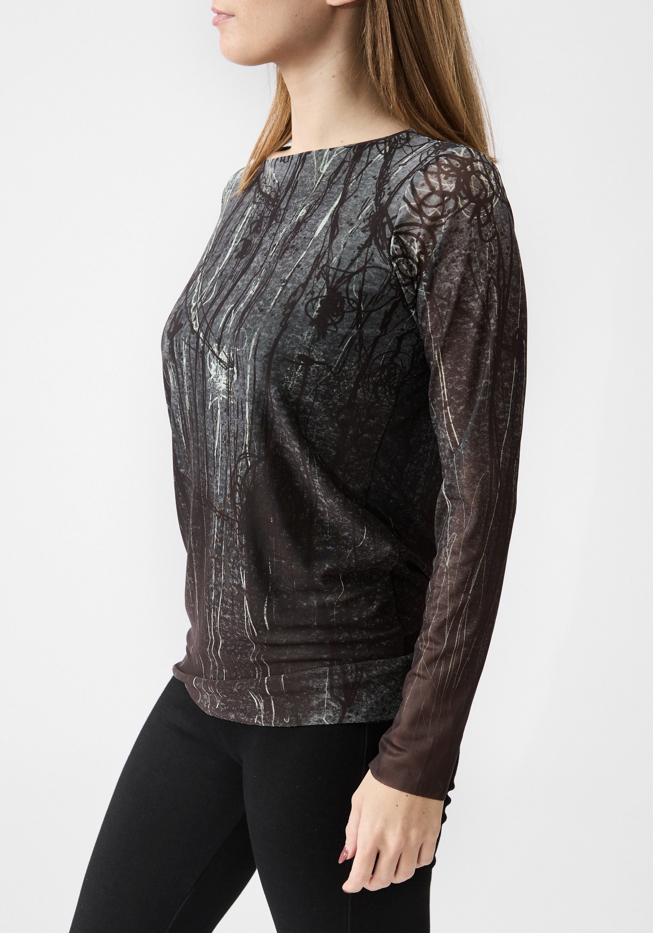 Florence Printed Double Sheer Top - December Thieves