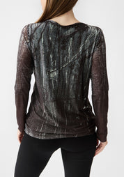Florence Printed Double Sheer Top - December Thieves