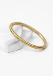 Thin Hinged Gold Plated Cuff Bracelet