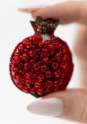 Pomegranate Embroidered Pin