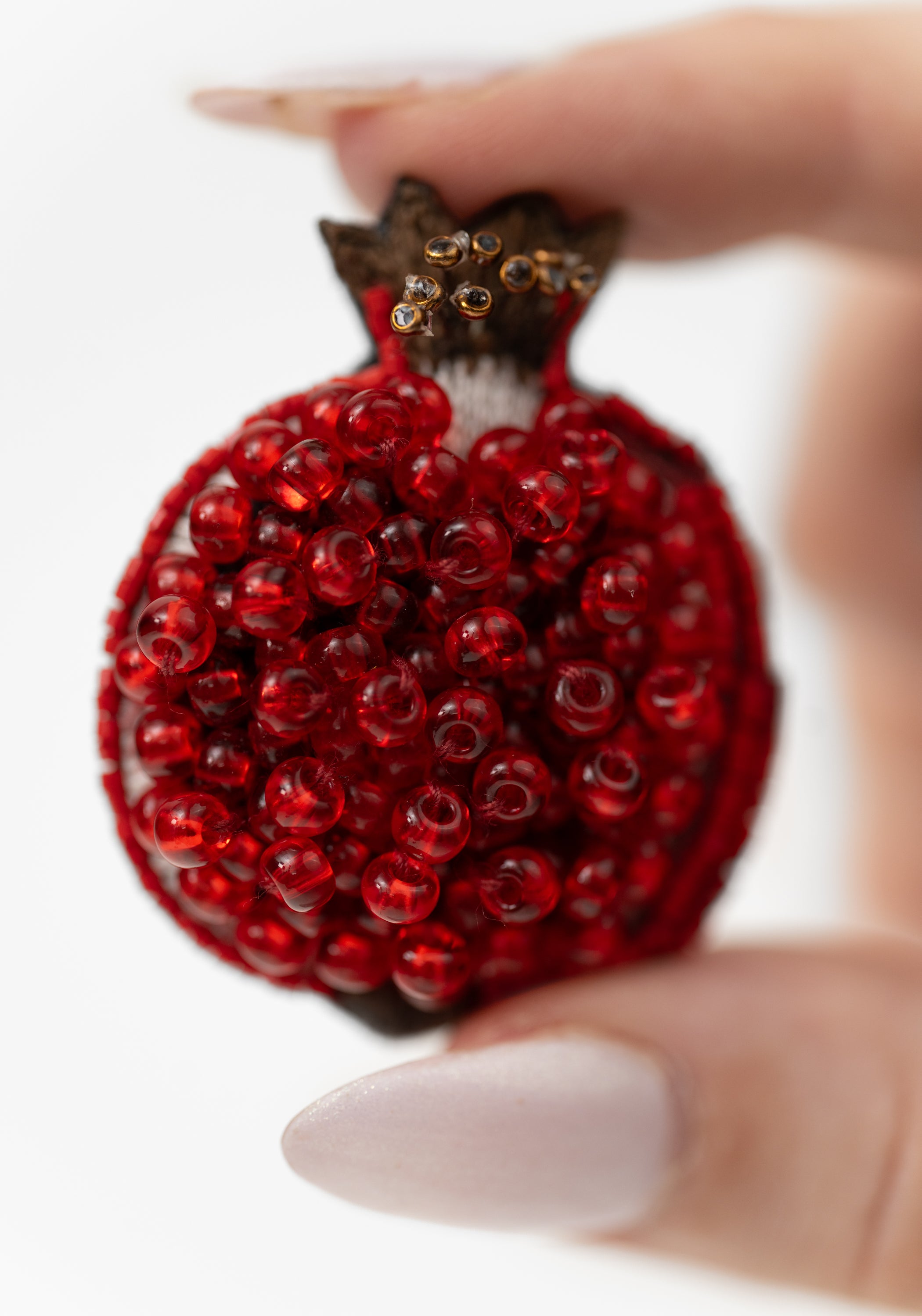 Pomegranate Embroidered Pin