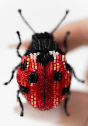 Lucky Lady Beetle Embroidered Pin