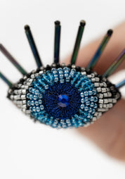 Eye Spy Embroidered Pin