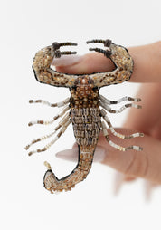 Desert Scorpion Embroidered Pin