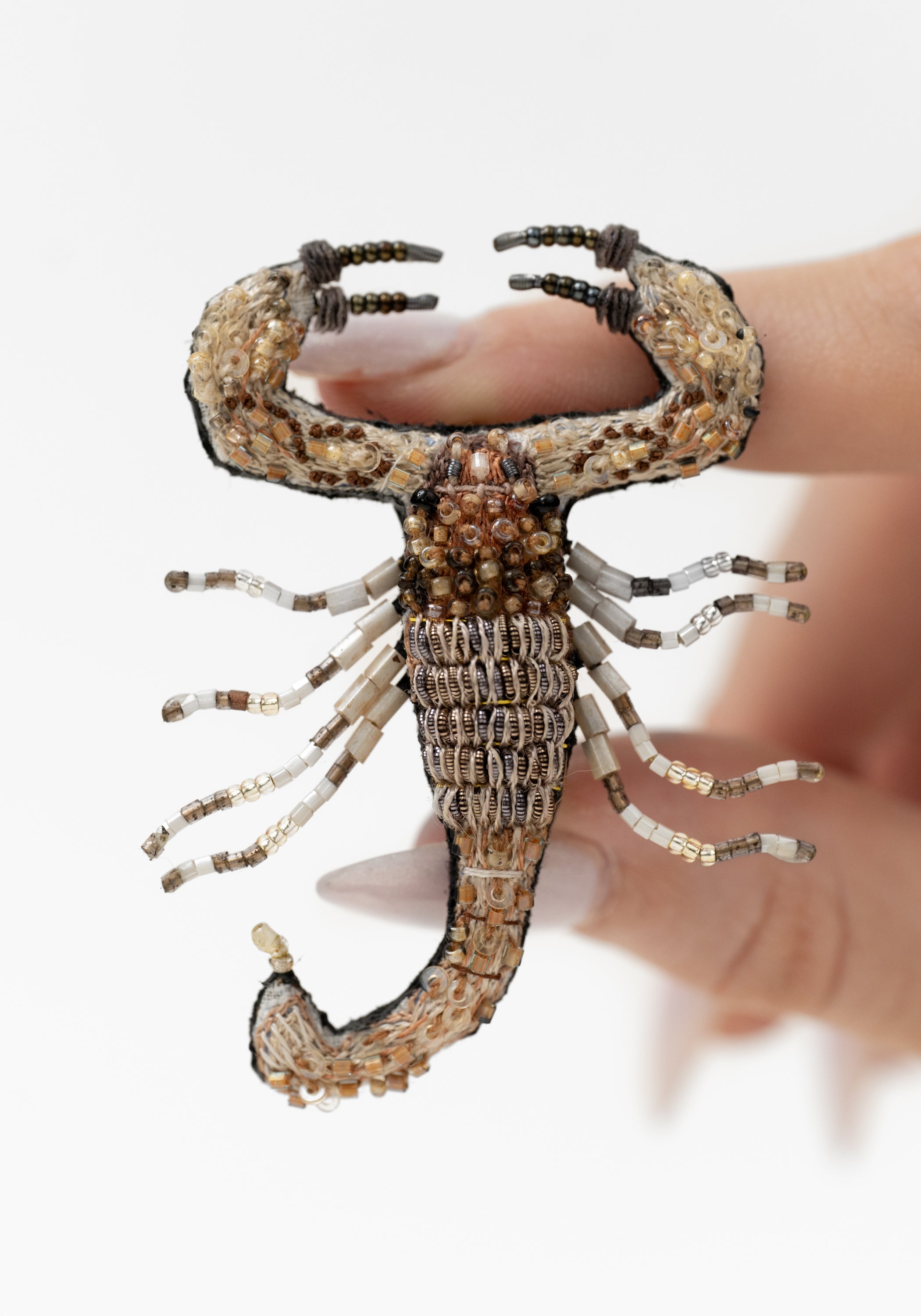 Desert Scorpion Embroidered Pin