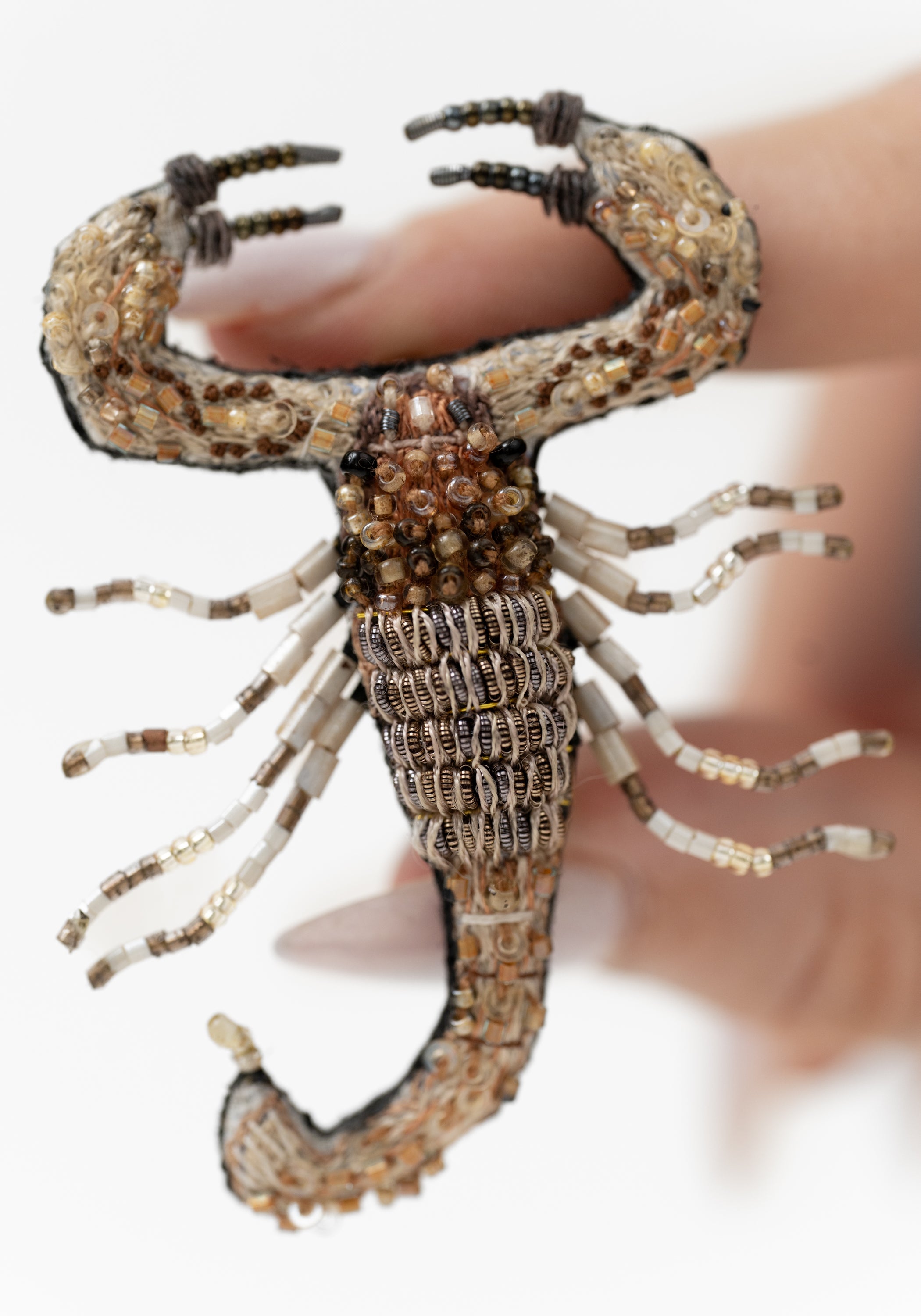 Desert Scorpion Embroidered Pin