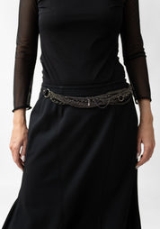 Shift 02 Leather and Chain Necklace/Choker/Belt