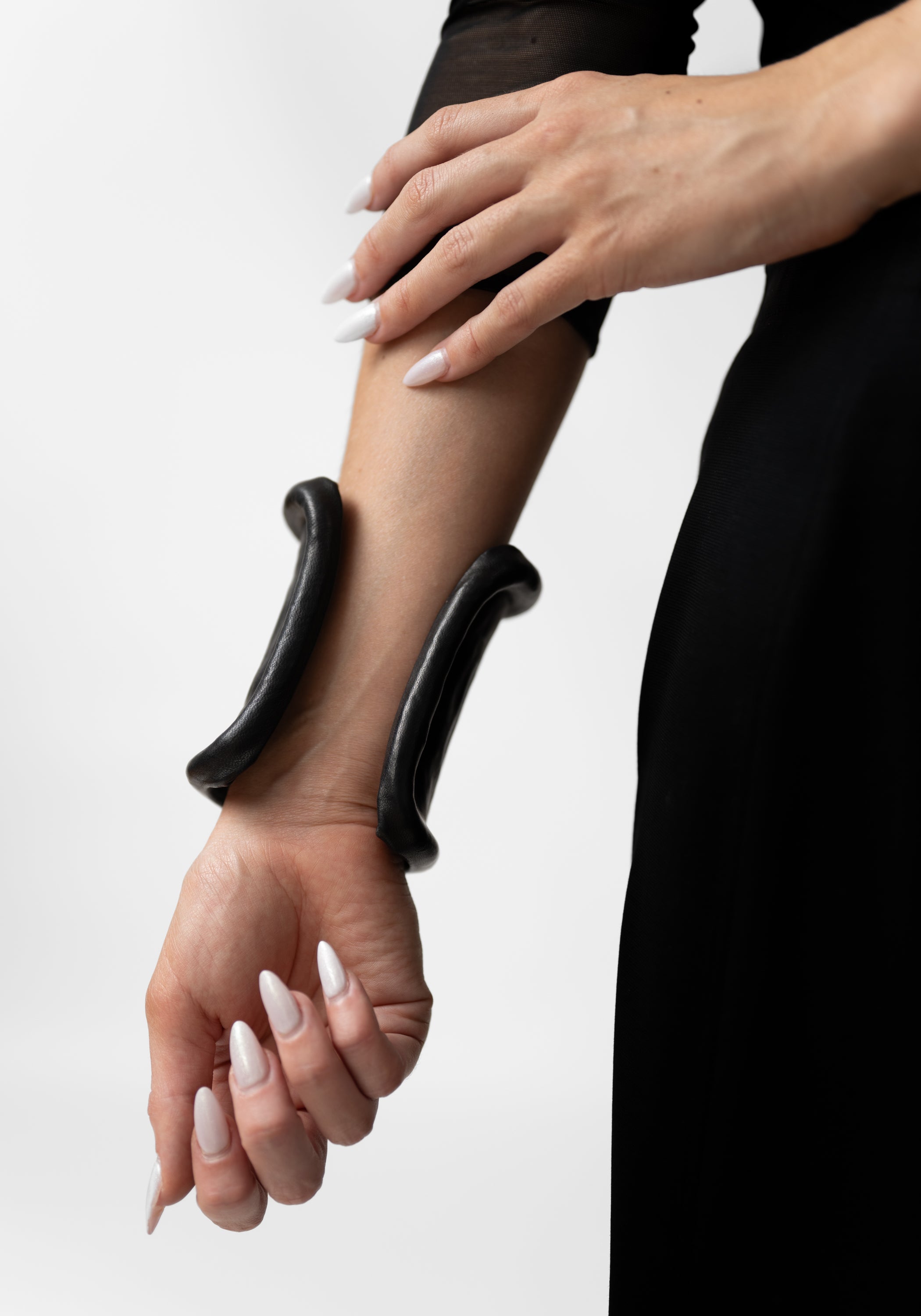 Core Black Leather Cuff