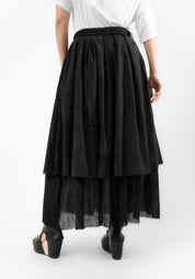 Hallek Layered Full Midi Skirt - December Thieves