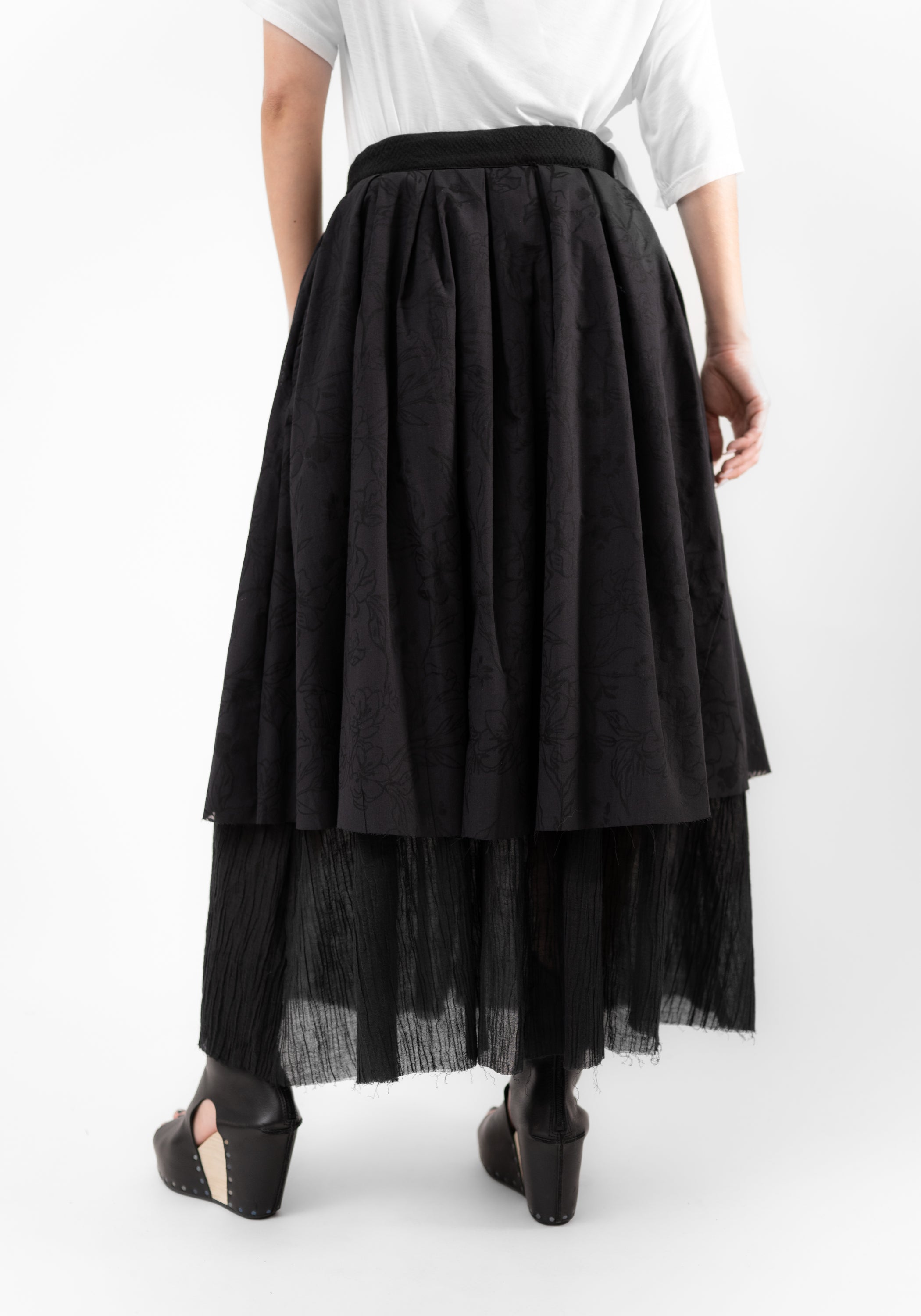 Hallek Layered Full Midi Skirt - December Thieves