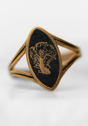 Adjustable Gold Plated Carp Ring