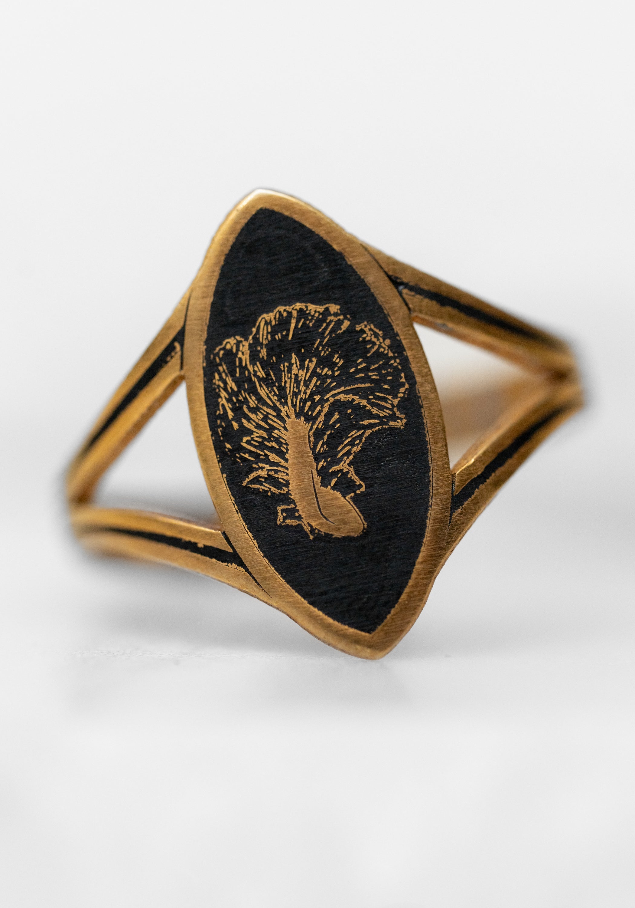 Adjustable Gold Plated Carp Ring