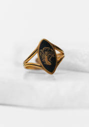 Adjustable Gold Plated Carp Ring
