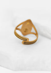 Adjustable Gold Plated Carp Ring