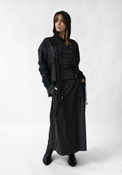 Hero Embroidered Cotton and Faux Suede Hoodie