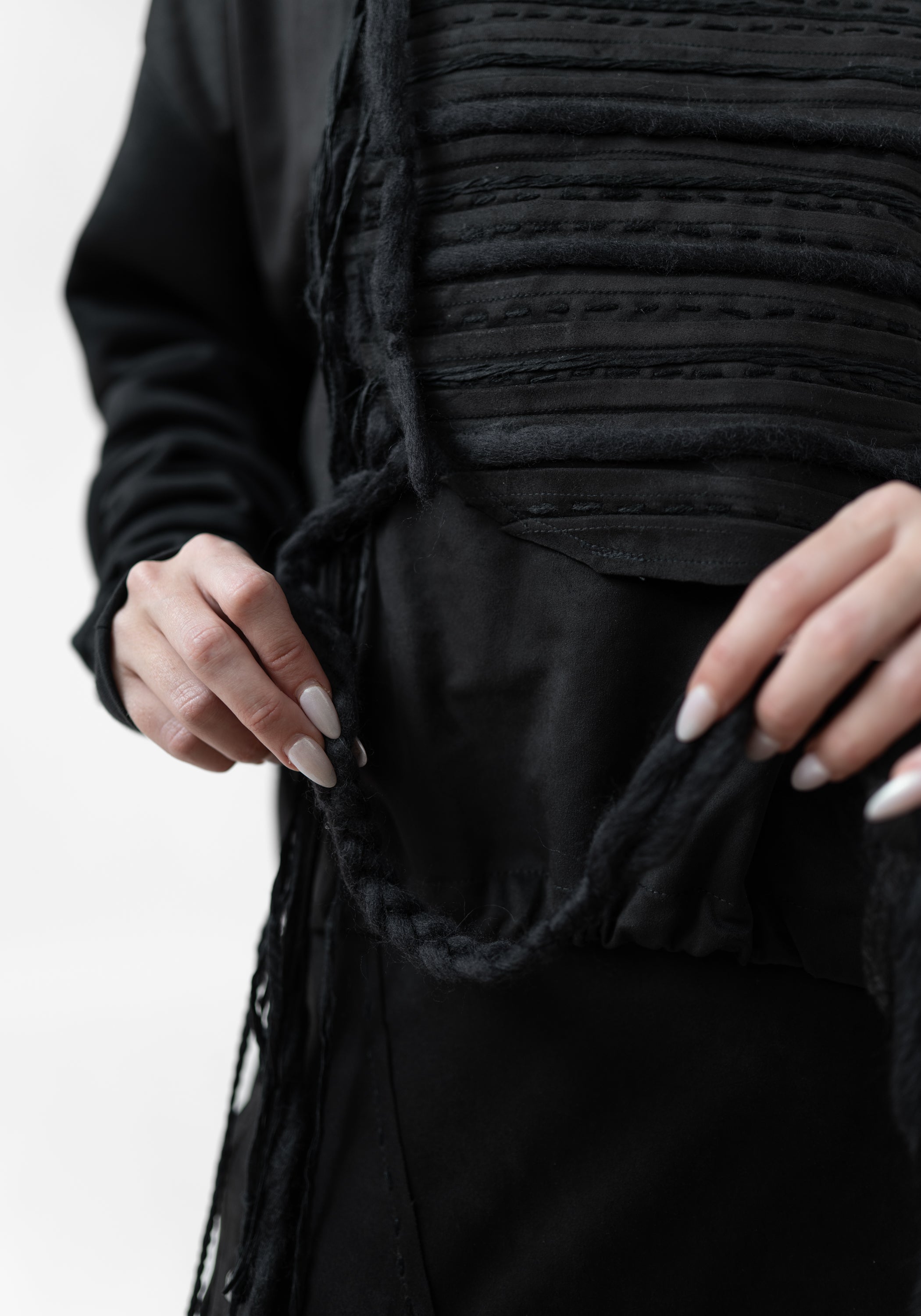 Hero Embroidered Cotton and Faux Suede Hoodie